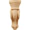 Ekena Millwork 3 3/8"W x 6 1/2"D x 10 1/2"H Los Angeles Hollow Back Corbel, Red Oak COR03X06X10HARO - alternate 3